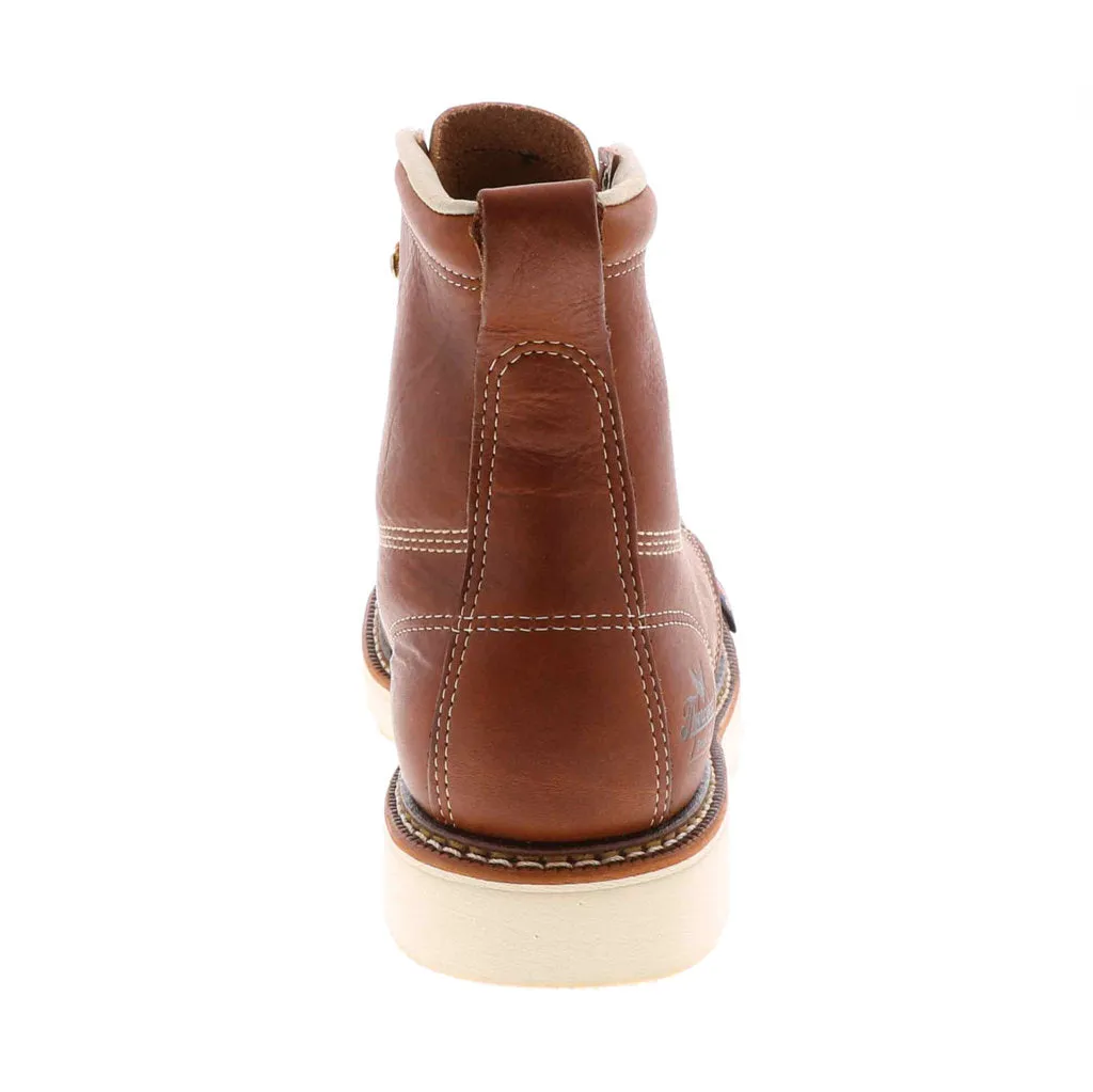 Bottes de cheville pour hommes Thorogood 6 pouces à bout rond et embout de sécurité en cuir