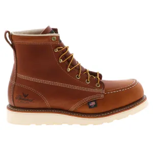 Bottes de cheville pour hommes Thorogood 6 pouces à bout rond et embout de sécurité en cuir