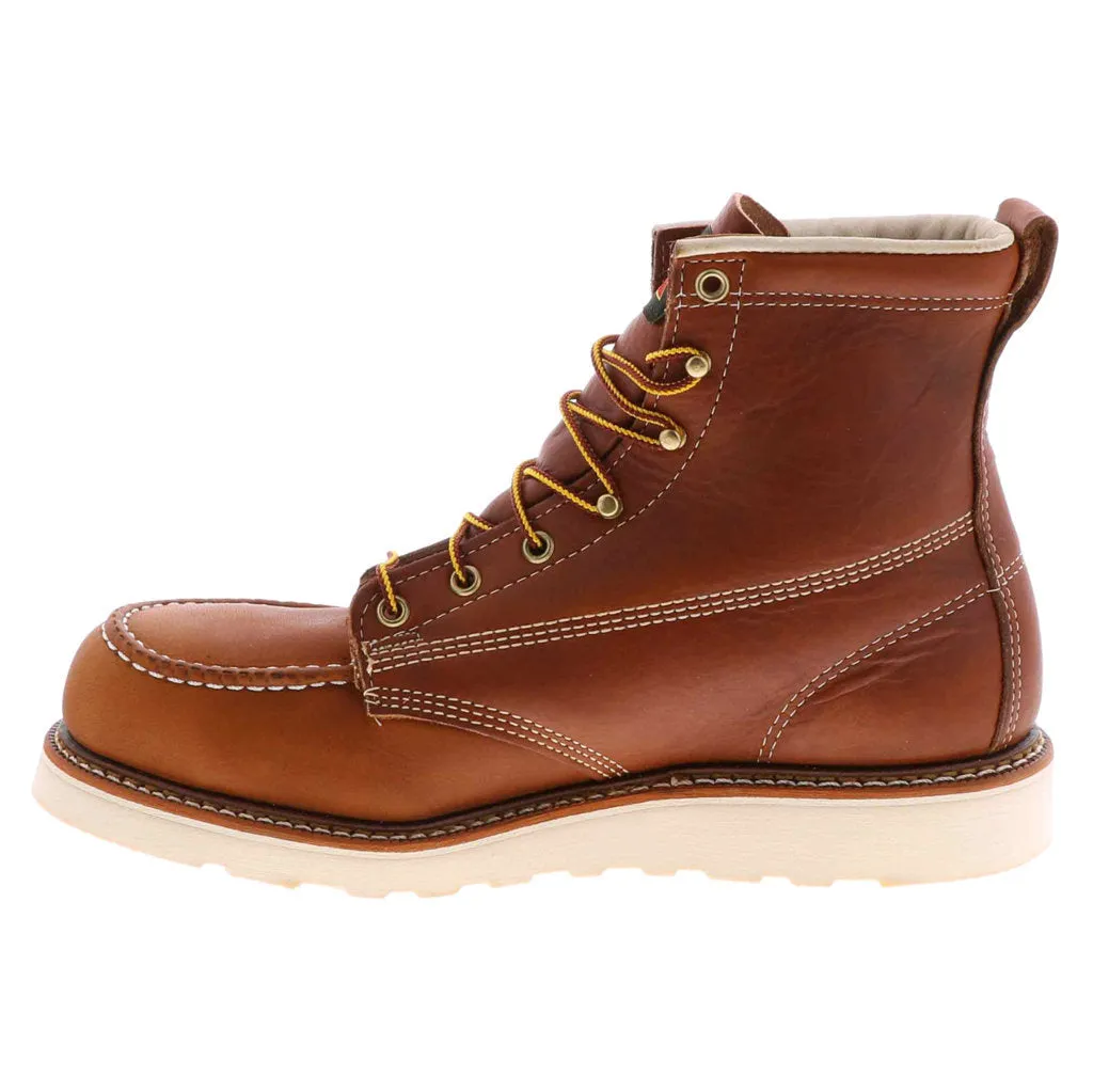 Bottes de cheville pour hommes Thorogood 6 pouces à bout rond et embout de sécurité en cuir