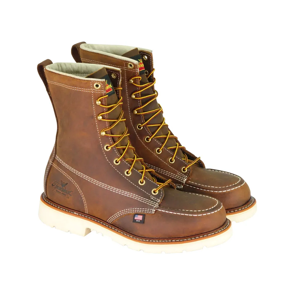 Botte de travail à embout d'acier Thorogood pour homme, bout rond, 8 pouces