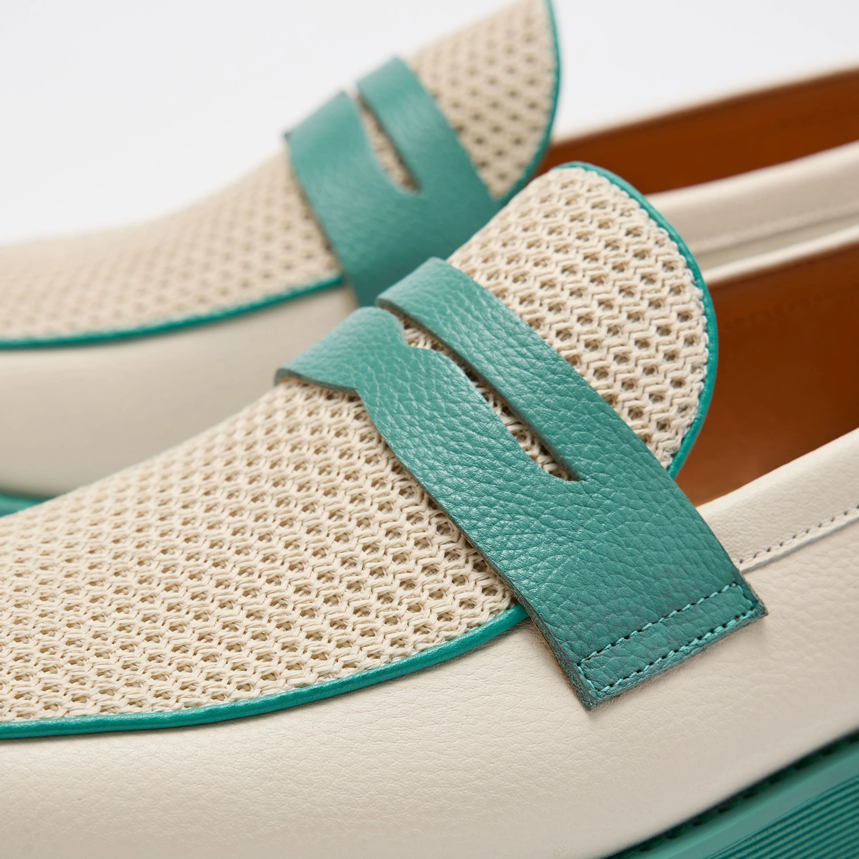 Mocassins à penny en cuir 'Pas trop sucré' Three Dots and a Dash - Homme