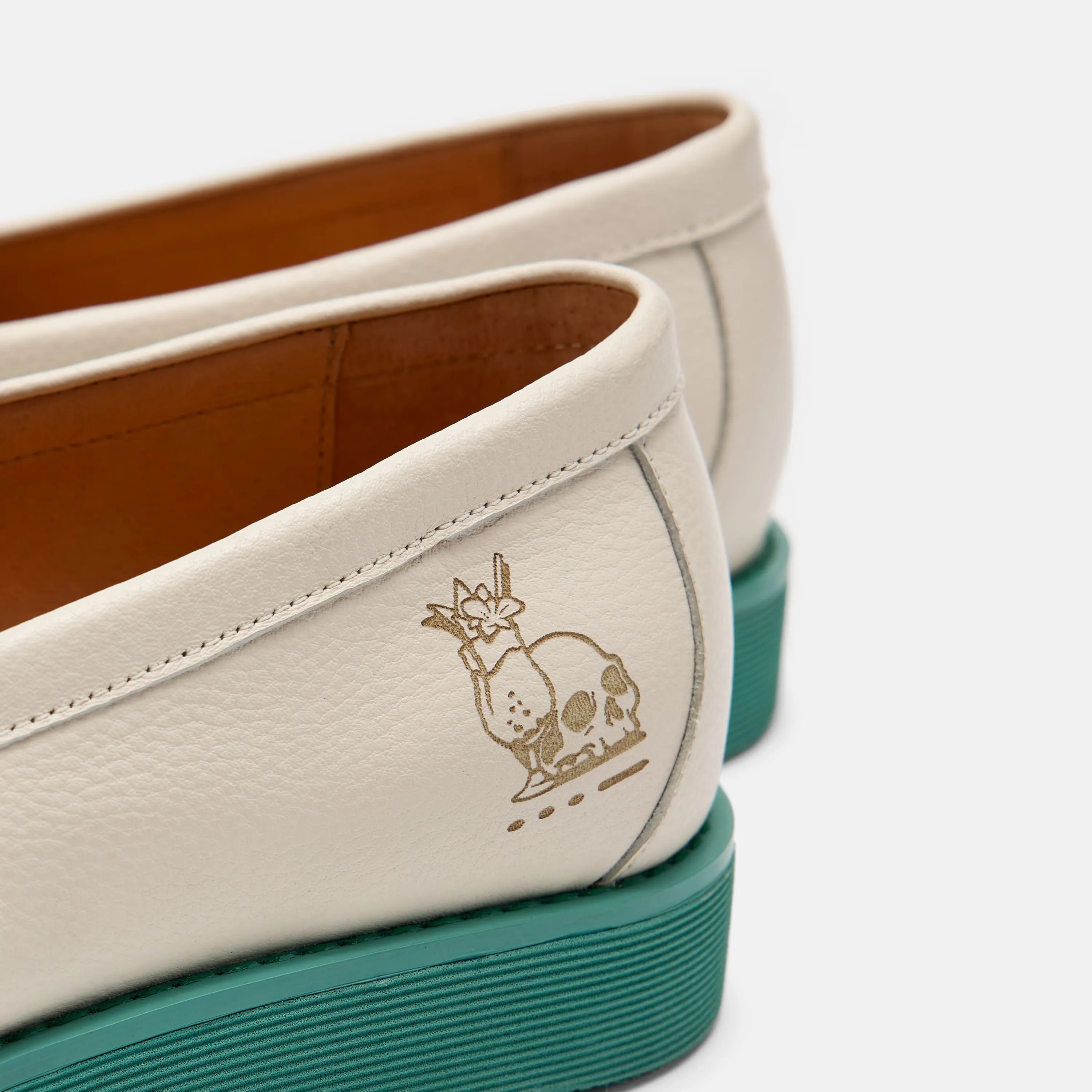 Mocassins à penny en cuir 'Pas trop sucré' Three Dots and a Dash - Homme