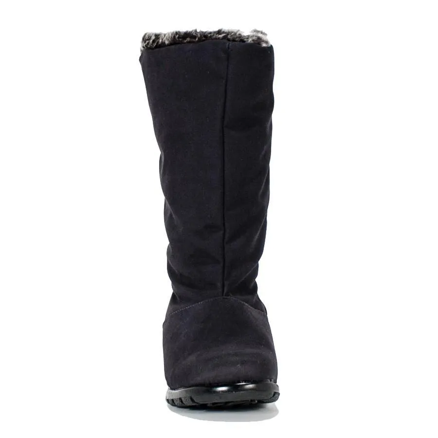 Chauffe-orteils Femme Janet BOTTES IMPERMÉABLES Tissu Noir