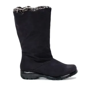 Chauffe-orteils Femme Janet BOTTES IMPERMÉABLES Tissu Noir