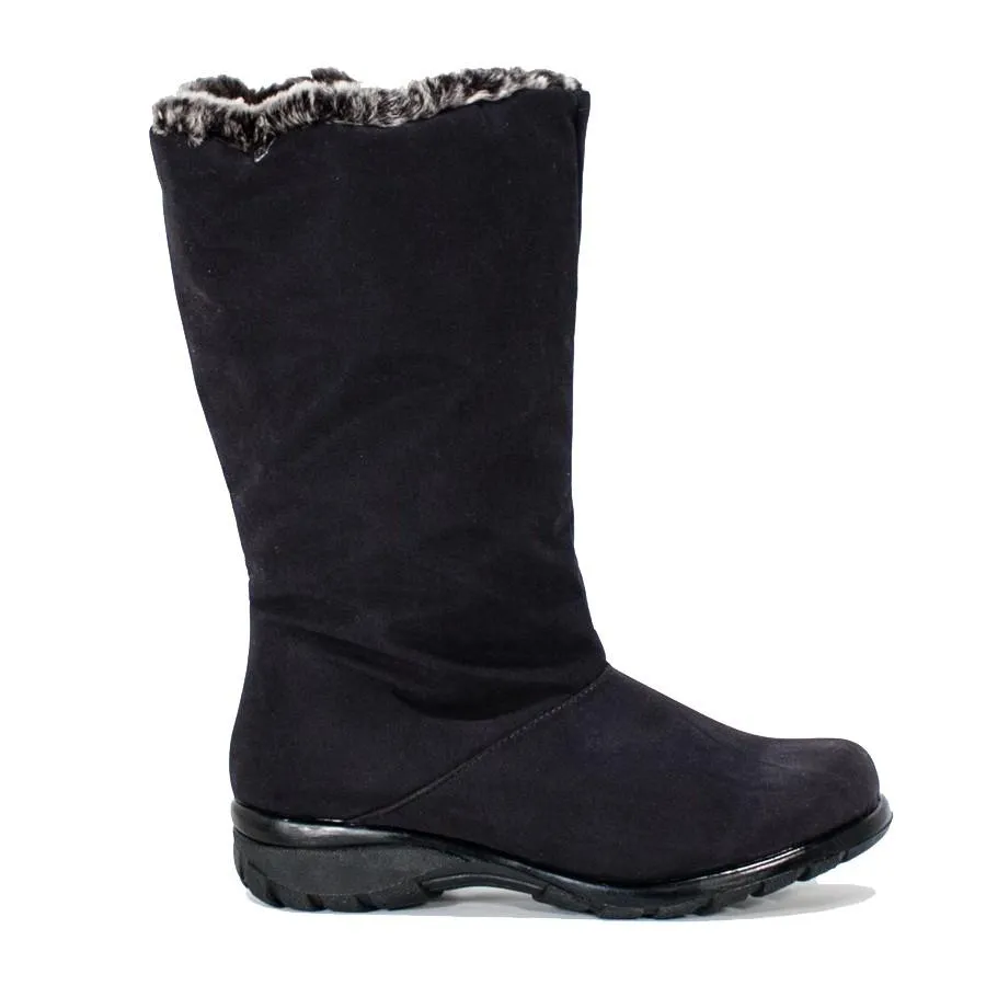 Chauffe-orteils Femme Janet BOTTES IMPERMÉABLES Tissu Noir