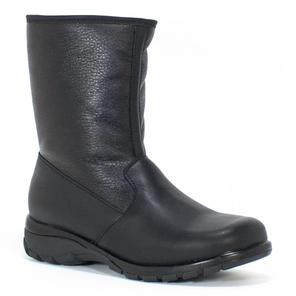 Protège-orteils pour femmes Bouclier IMPERMÉABLE en cuir noir