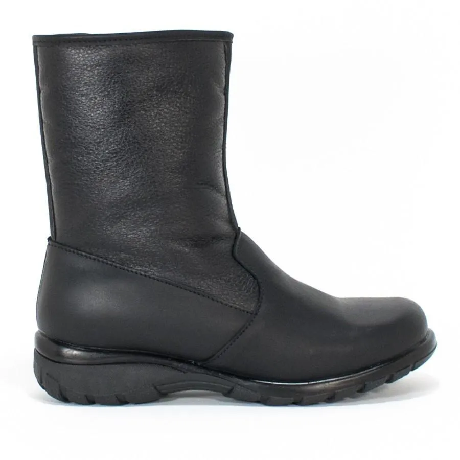 Protège-orteils pour femmes Bouclier IMPERMÉABLE en cuir noir
