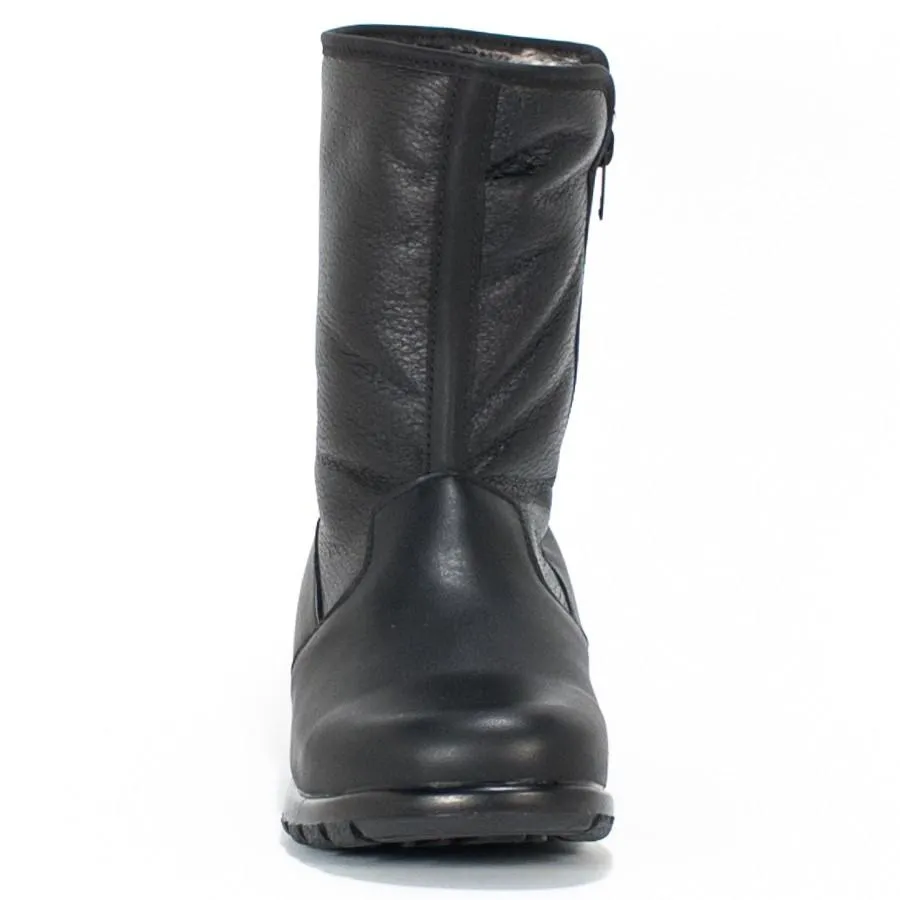 Protège-orteils pour femmes Bouclier IMPERMÉABLE en cuir noir