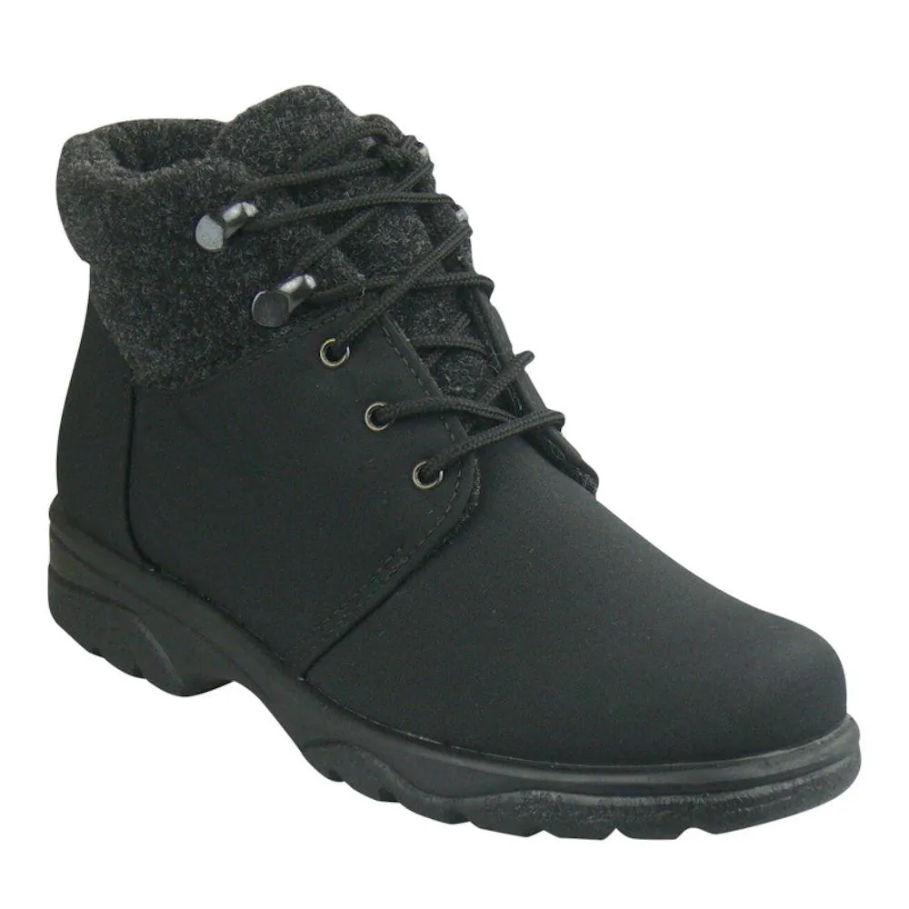 Chaussure de Randonnée Imperméable Femme avec Chauffage des Orteils  Noir