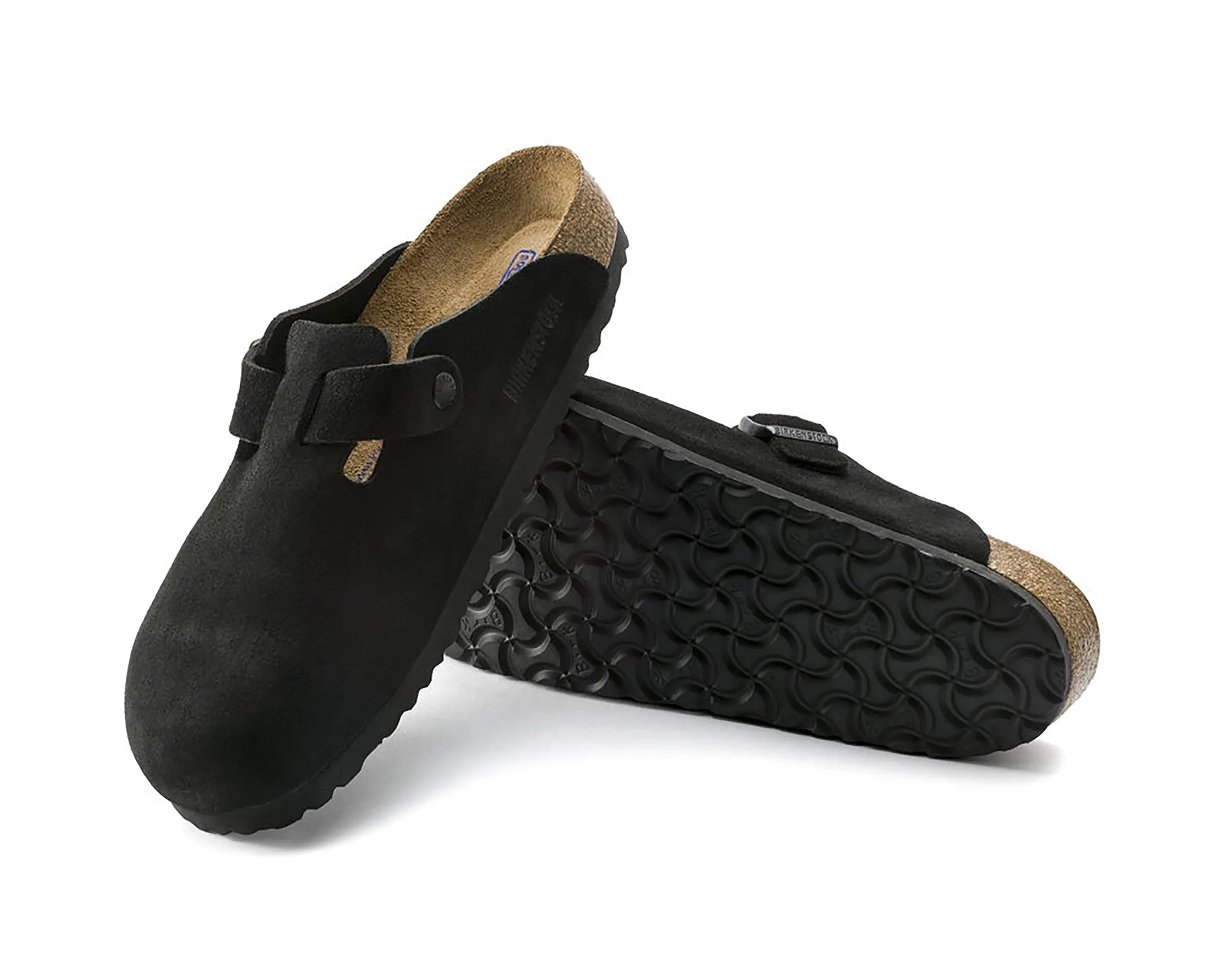 Boston Soft Footbed en daim cuir unisexe (largeur large)