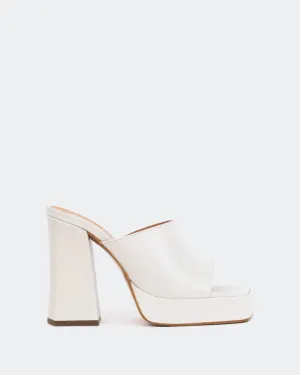 Vendome Cuir Blanc Cassé