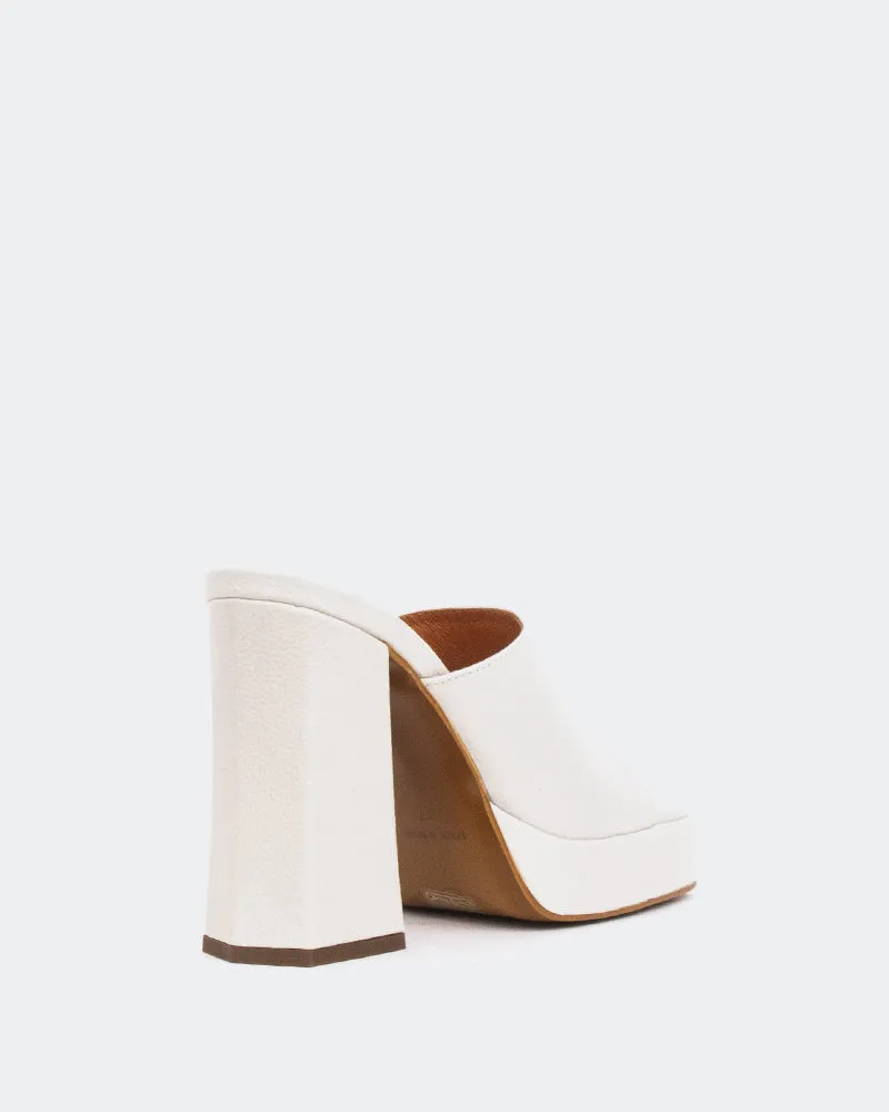 Vendome Cuir Blanc Cassé