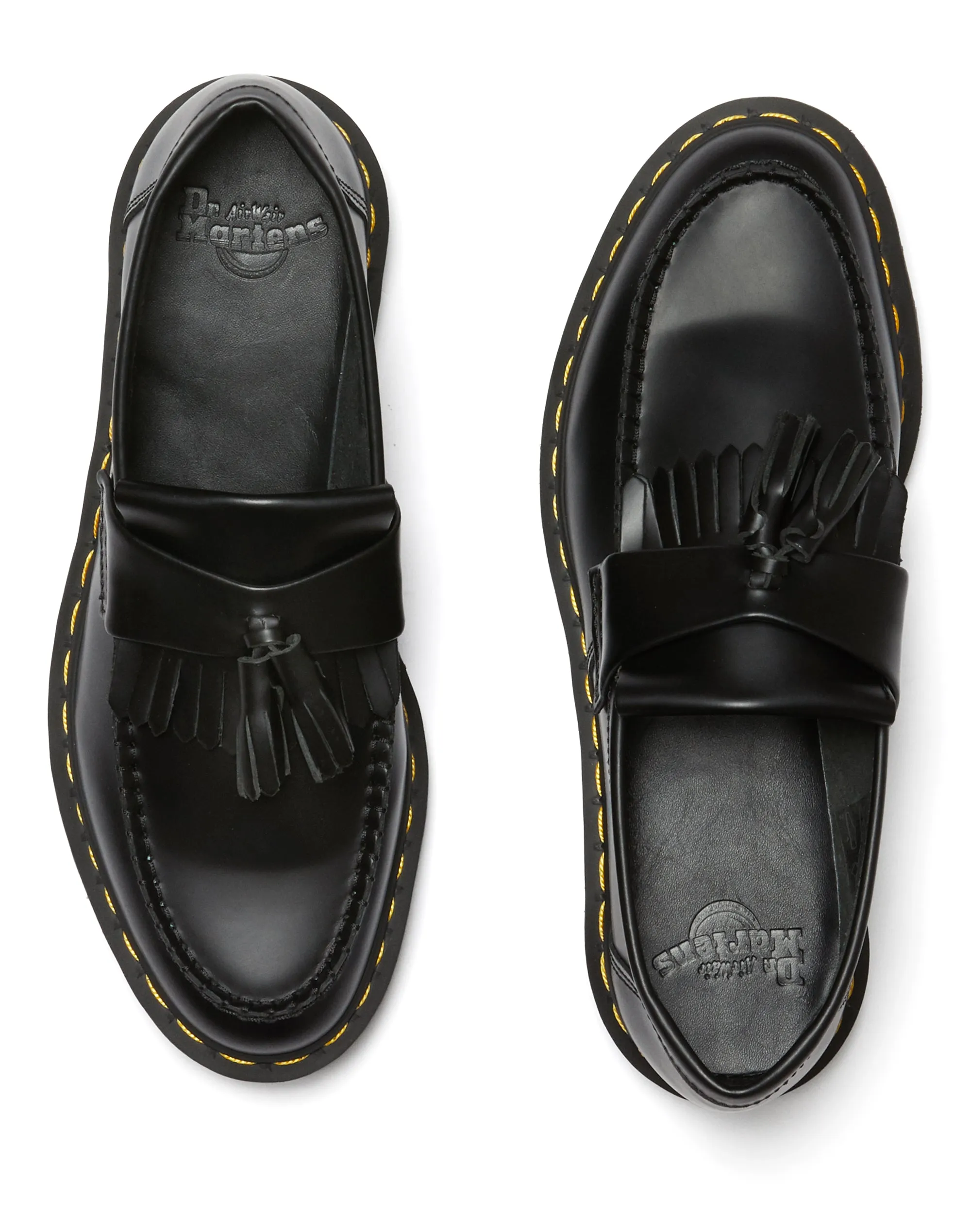 W Adrian Ys Mocassin à gland en cuir noir