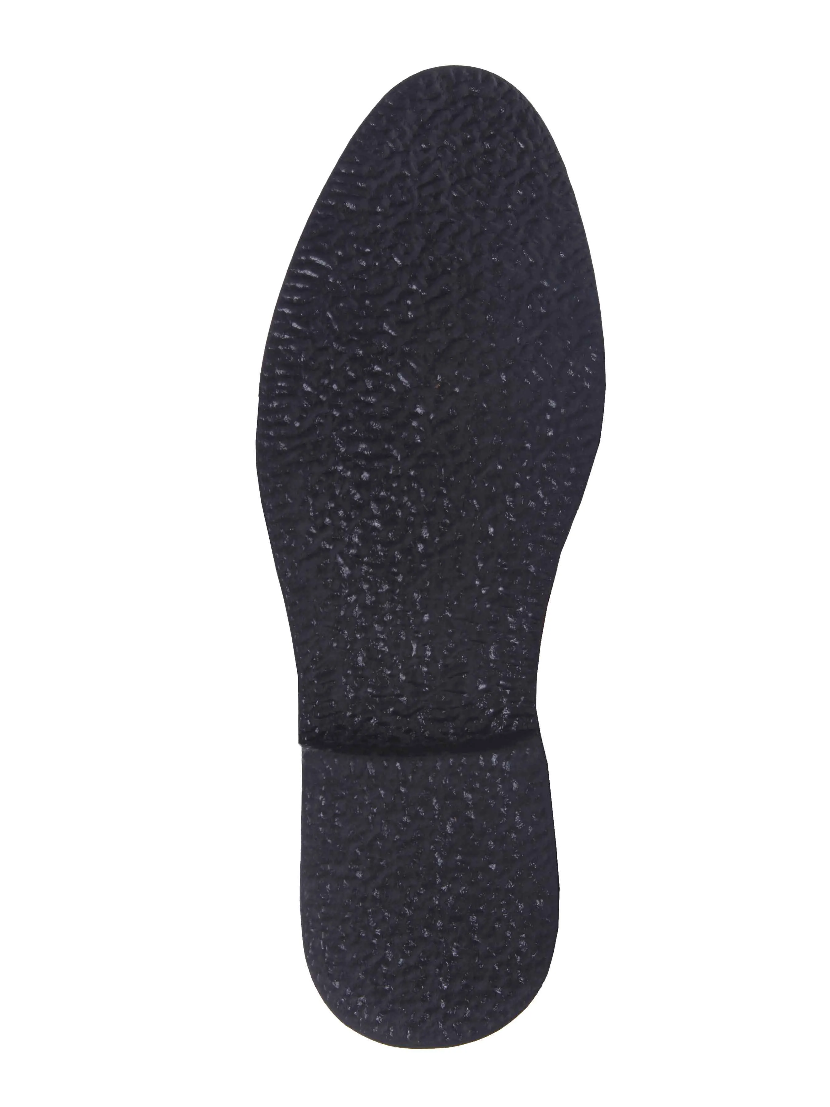 Wayne Penny Loafer - Cuir grainé noir (semelle crêpe)