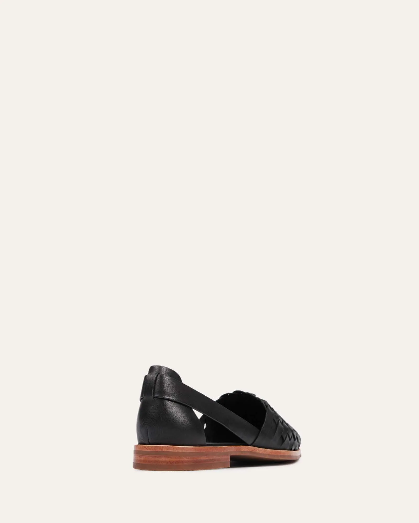 WISDOM BALLERINES DÉCONTRACTÉES EN CUIR NOIR