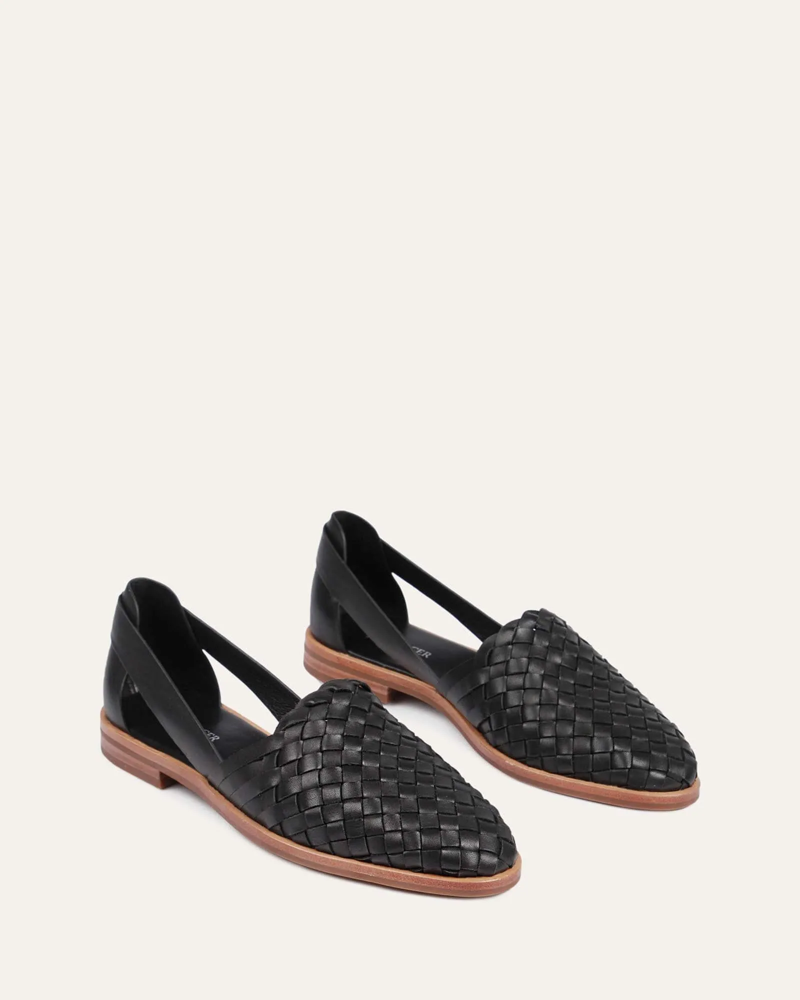 WISDOM BALLERINES DÉCONTRACTÉES EN CUIR NOIR
