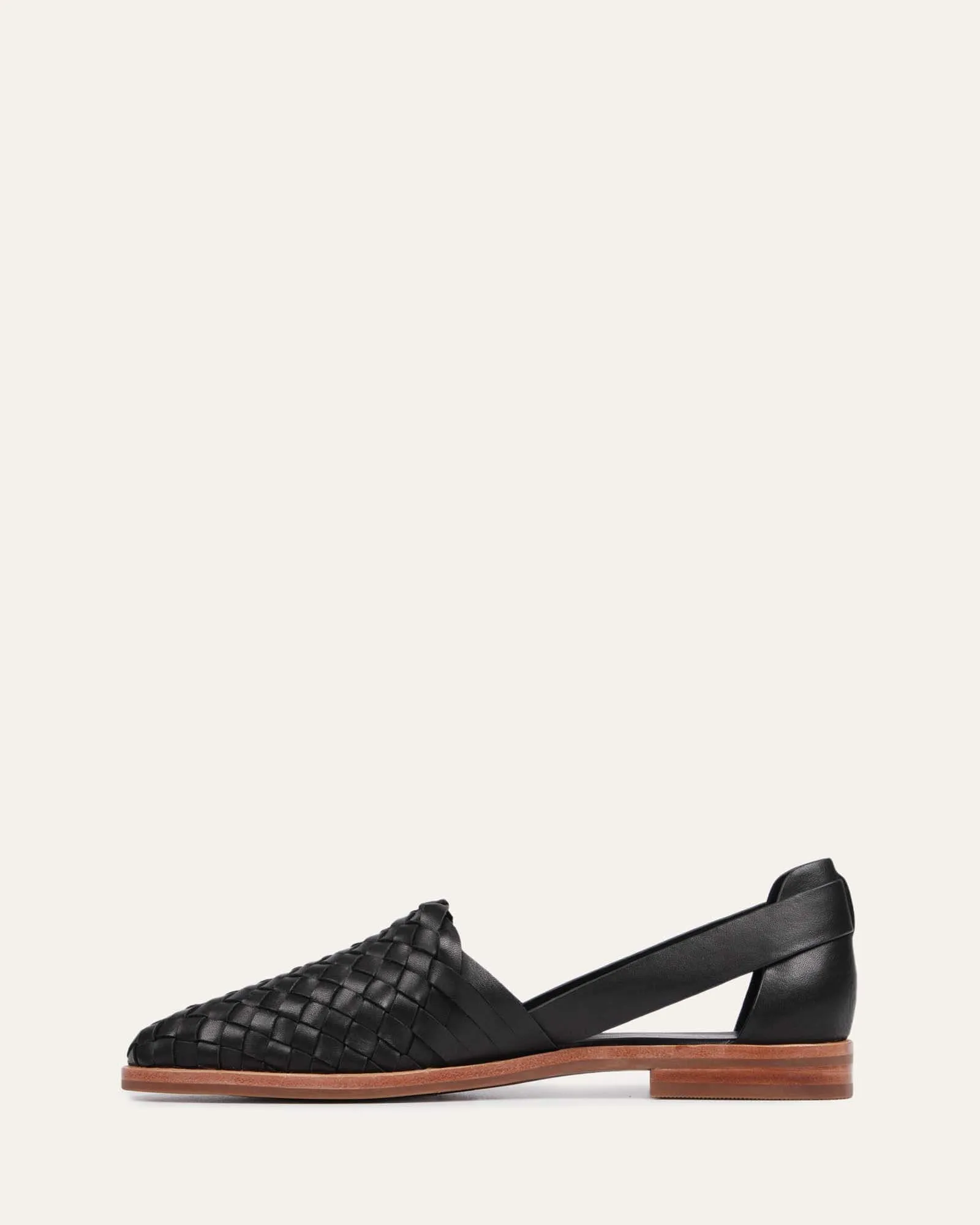 WISDOM BALLERINES DÉCONTRACTÉES EN CUIR NOIR