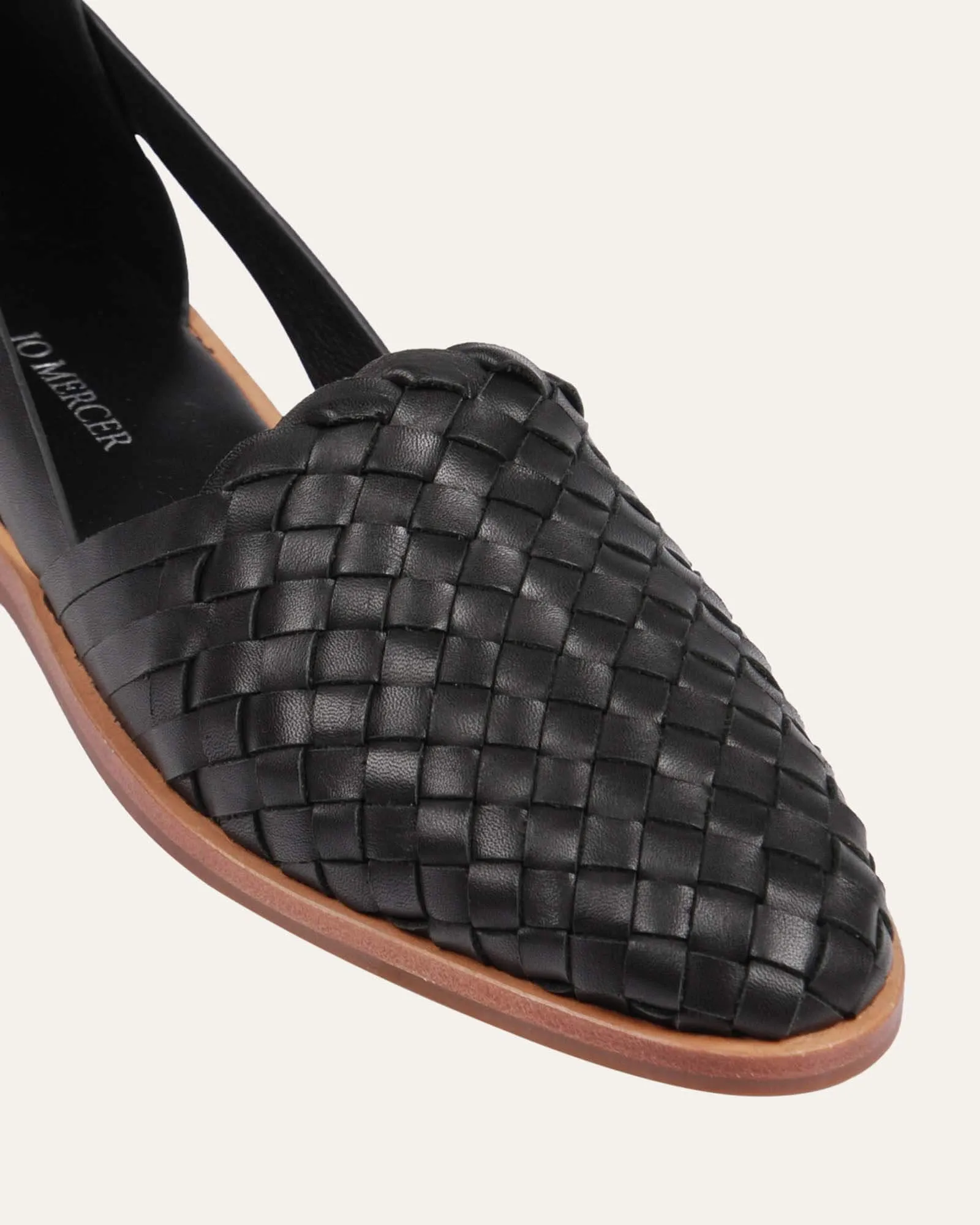 WISDOM BALLERINES DÉCONTRACTÉES EN CUIR NOIR