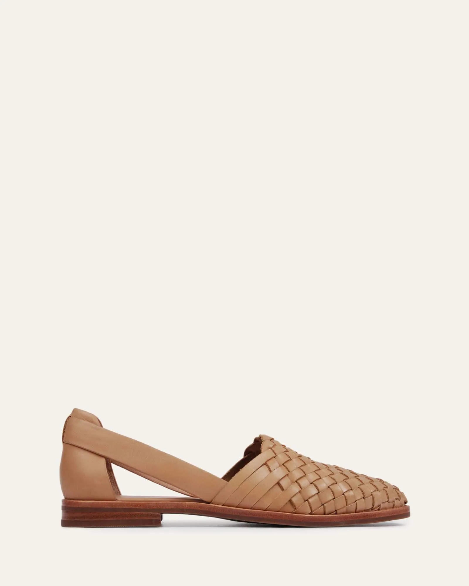 WISDOM BALLERINES DÉCONTRACTÉES CUIR BRUN