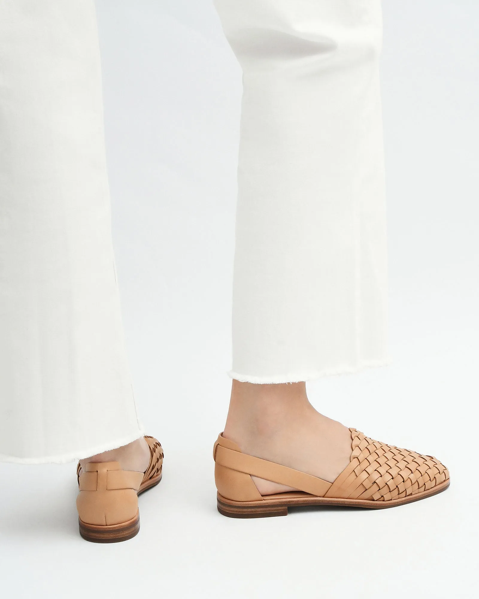 WISDOM BALLERINES DÉCONTRACTÉES CUIR BRUN