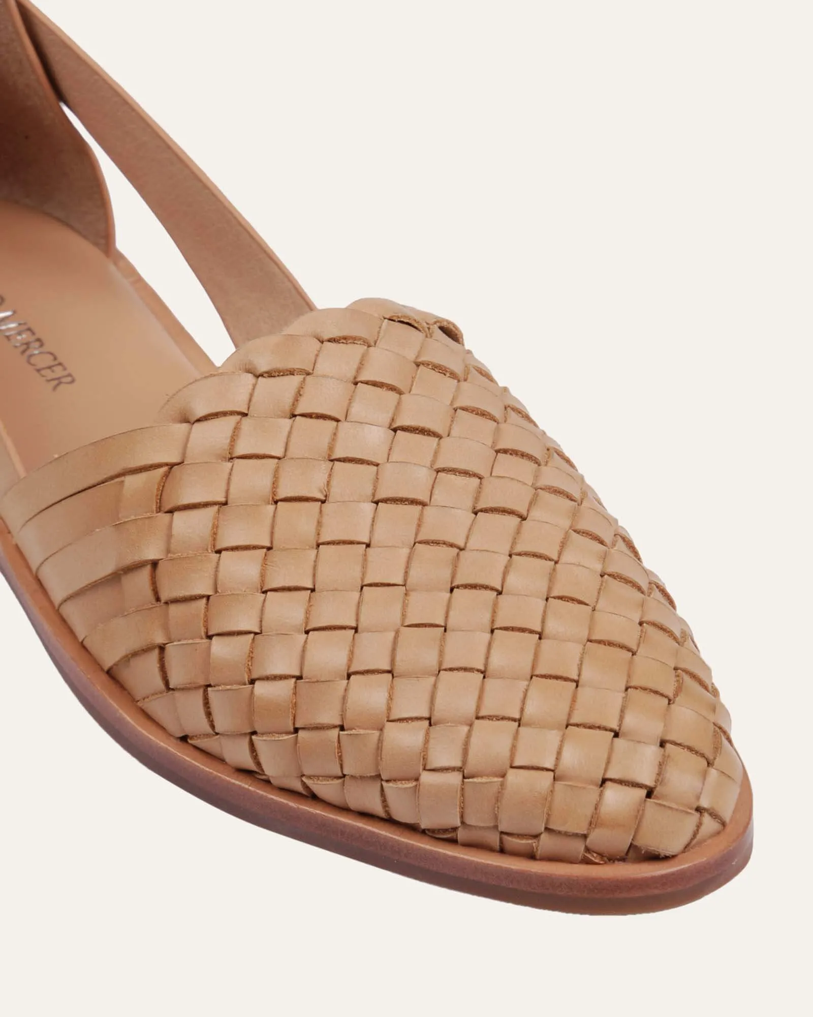 WISDOM BALLERINES DÉCONTRACTÉES CUIR BRUN