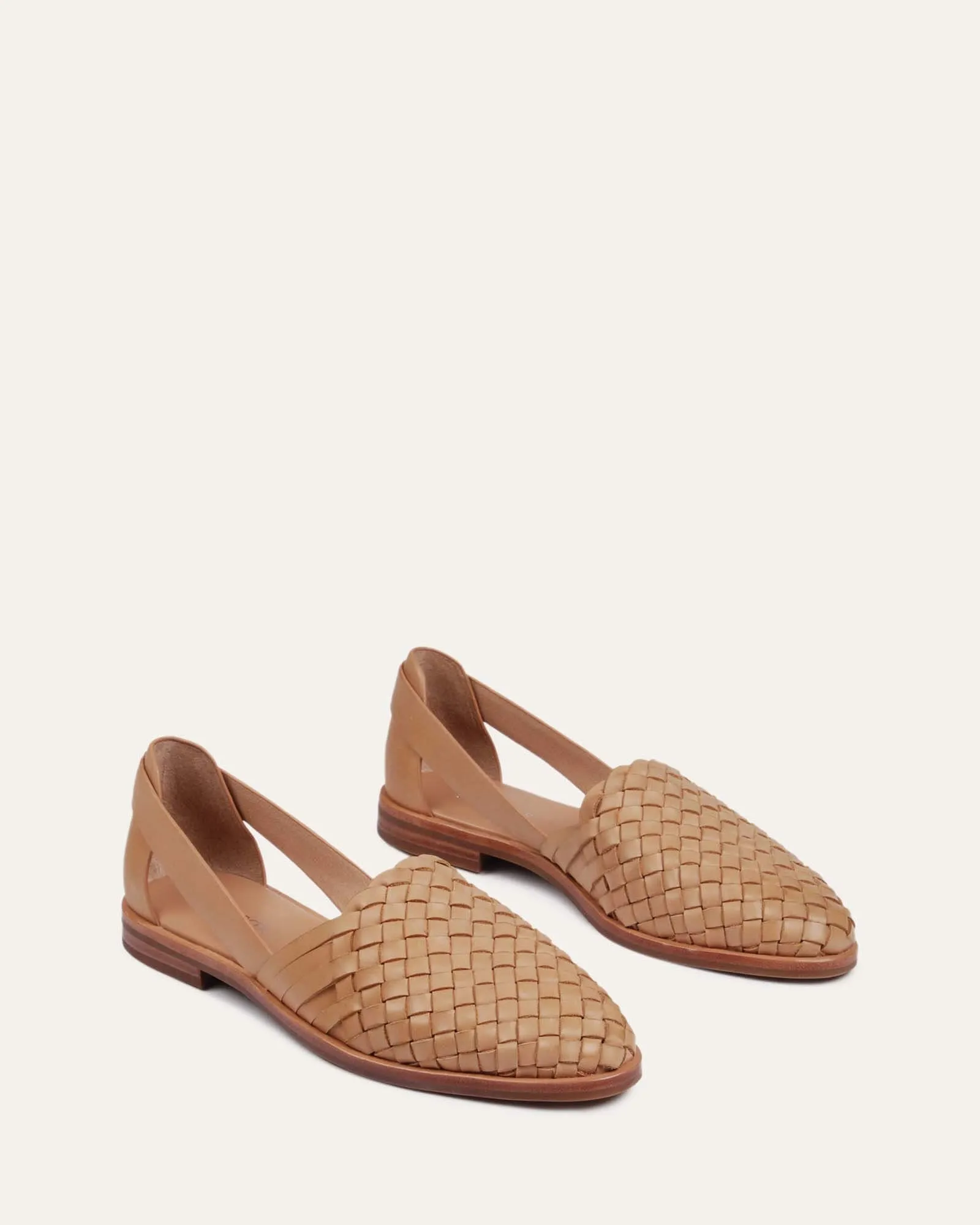 WISDOM BALLERINES DÉCONTRACTÉES CUIR BRUN
