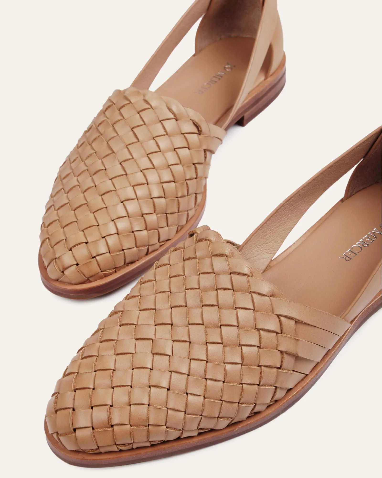 WISDOM BALLERINES DÉCONTRACTÉES CUIR BRUN