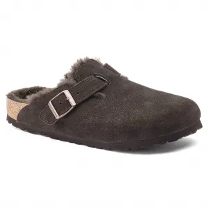 Clogs Boston en peau de mouton pour femmes - Moka
