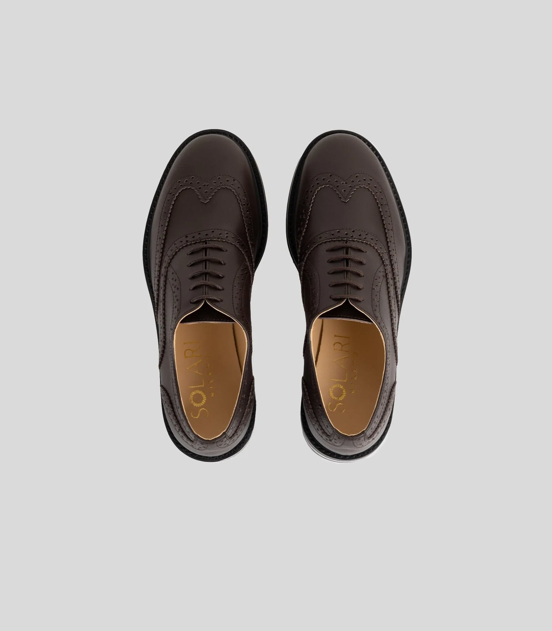 Chaussure Brogue Végane en Simili-Cuir avec Bout Capitonné pour Femme | Plusieurs Couleurs