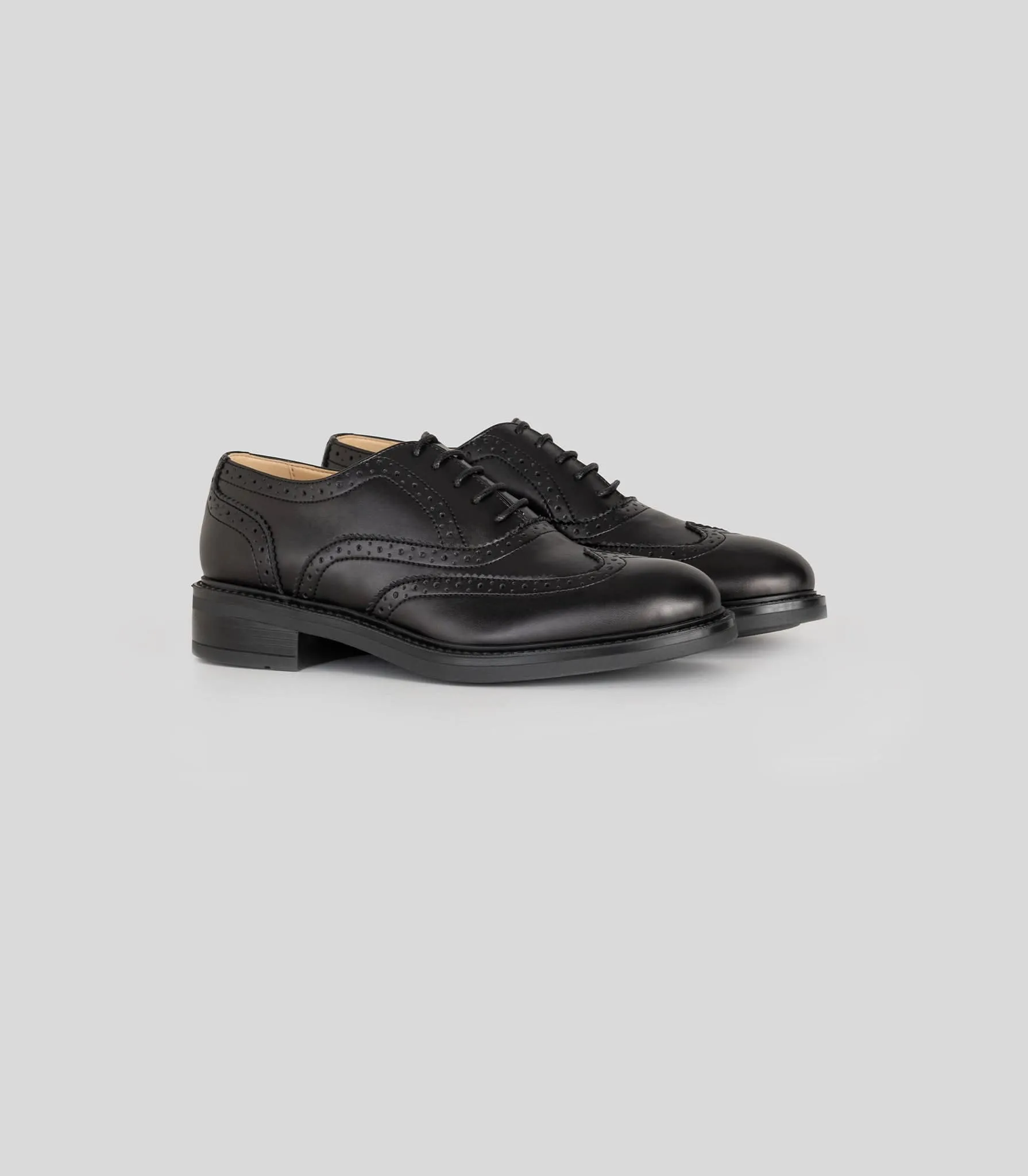 Chaussure Brogue Végane en Simili-Cuir avec Bout Capitonné pour Femme | Plusieurs Couleurs