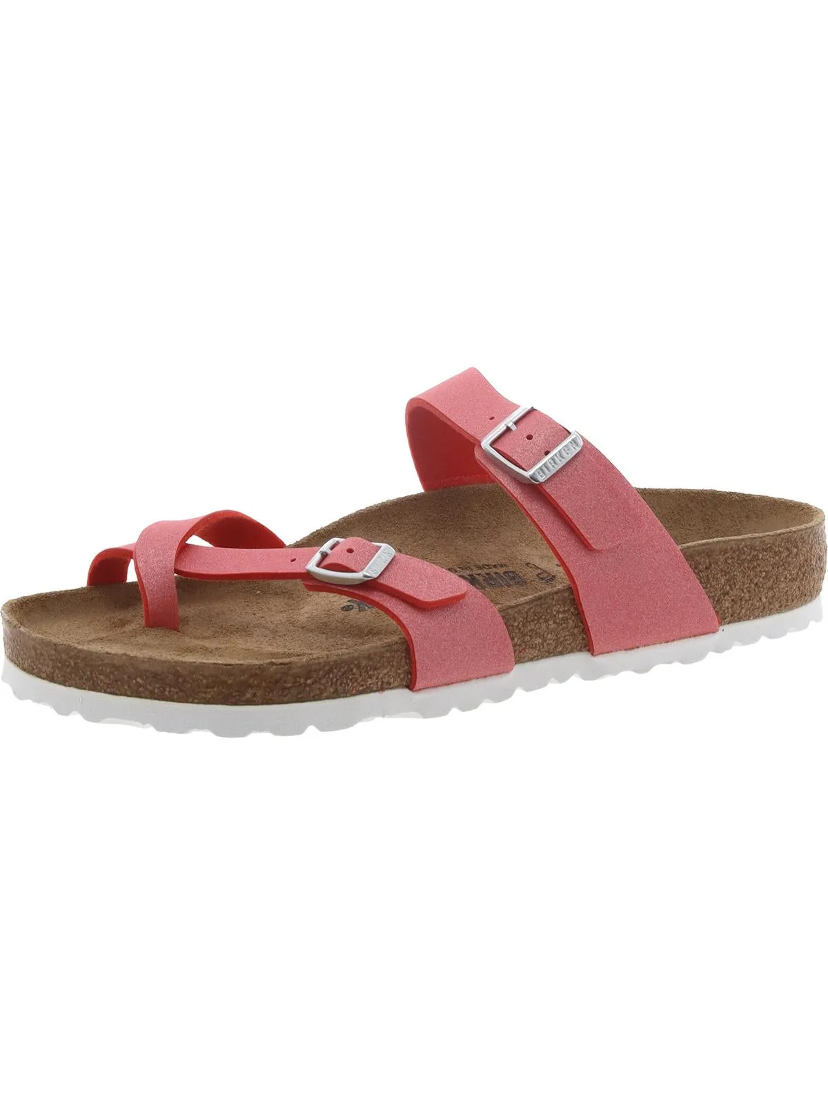 Sandales à lanière pour femmes en similicuir avec boucle d'orteil