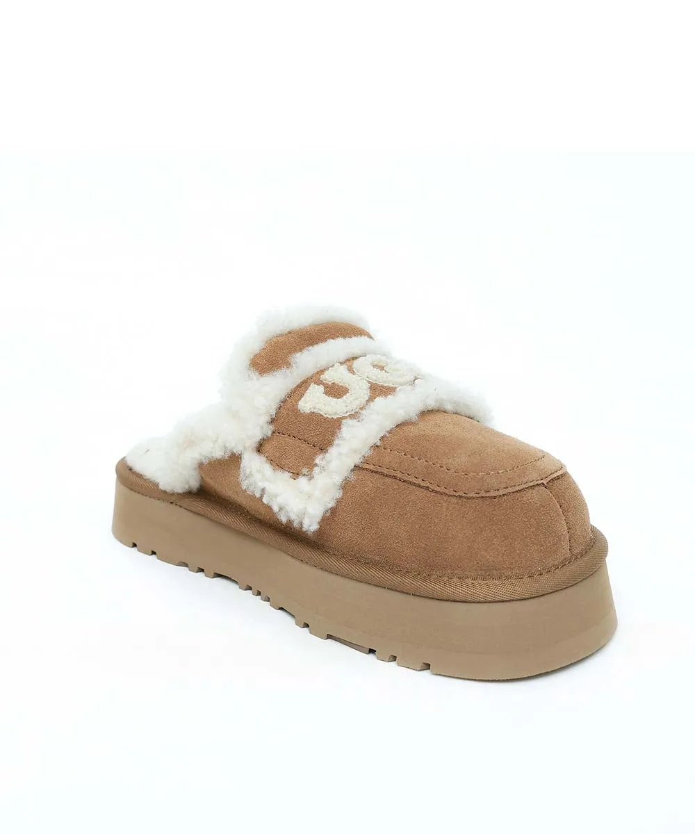 Chaussons UGG Plateforme Violet pour Femme