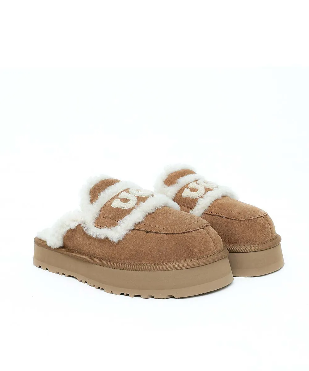 Chaussons UGG Plateforme Violet pour Femme