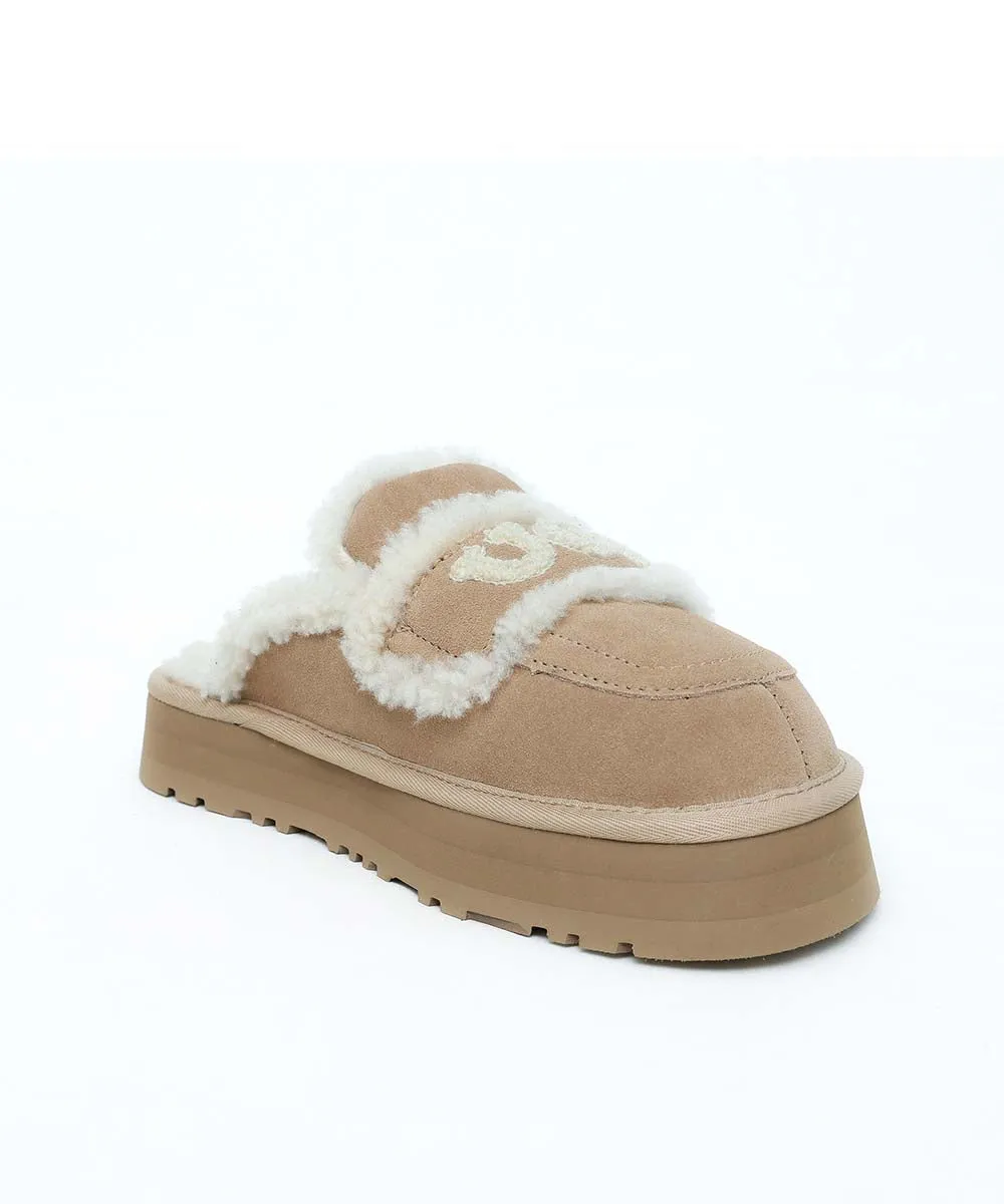 Chaussons UGG Plateforme Violet pour Femme