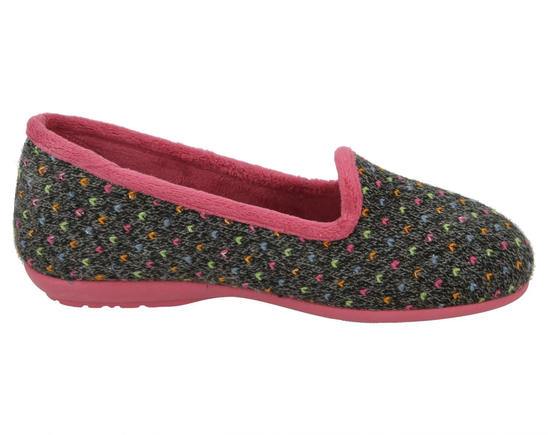 Chaussons à enfiler larges pour femmes DB Nottingham