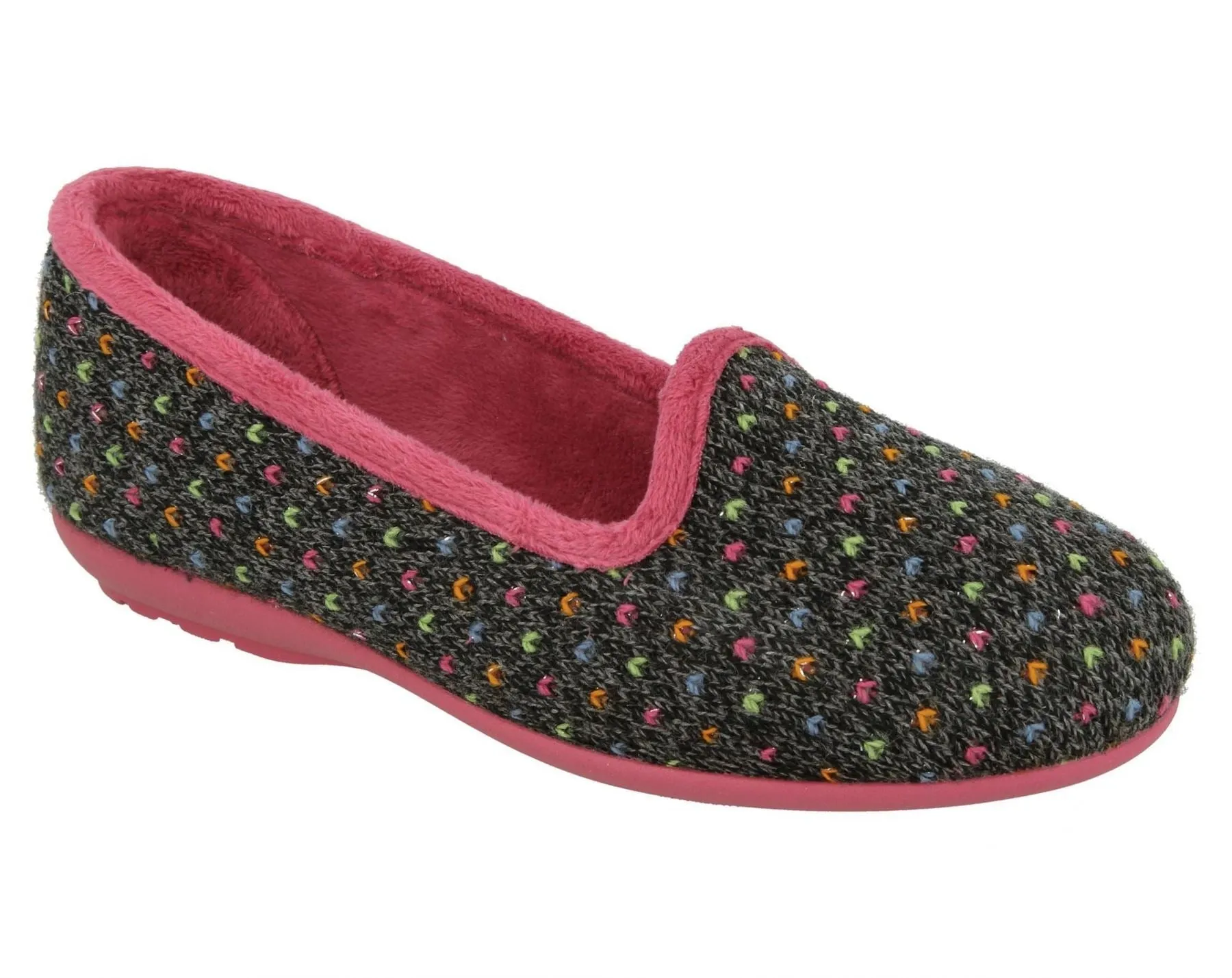 Chaussons à enfiler larges pour femmes DB Nottingham