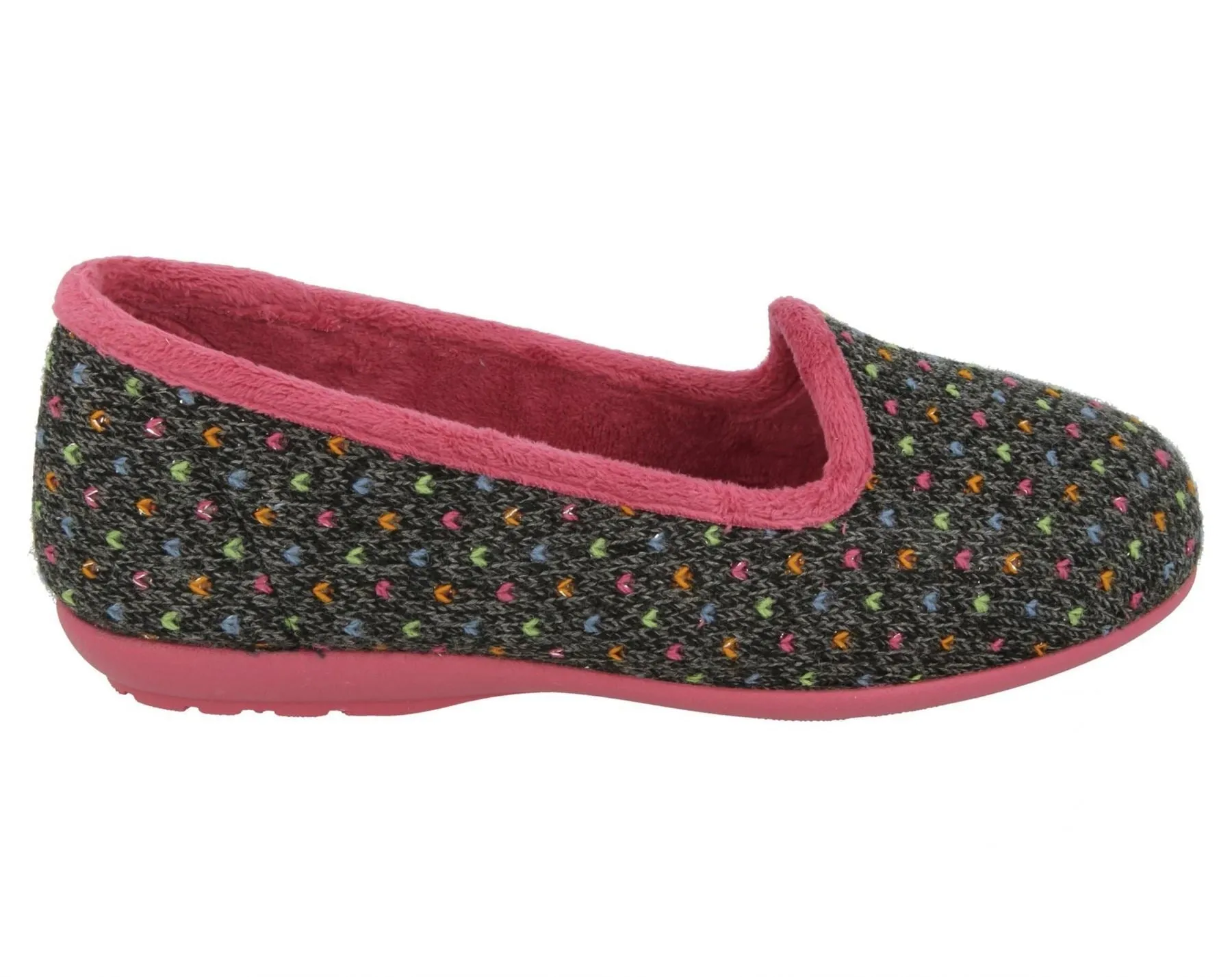 Chaussons à enfiler larges pour femmes DB Nottingham