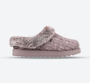 Chaussons mules Skechers Keepsakes Ice Angel pour femme à largeur ajustable - Mauve