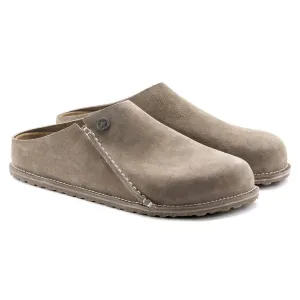 Pantoufles en daim Zermatt en taupe gris