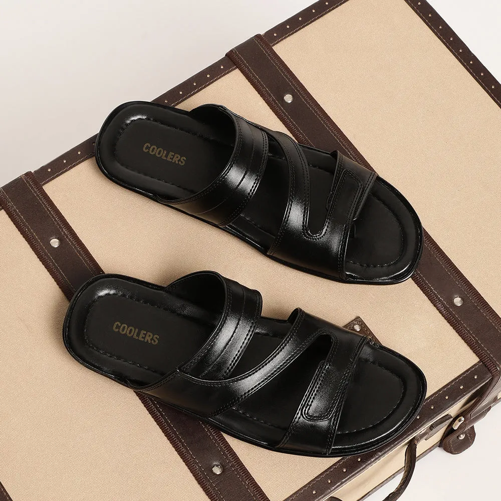 Chaussons décontractés Coolers (Noir) pour hommes COOL99-13 par Liberty