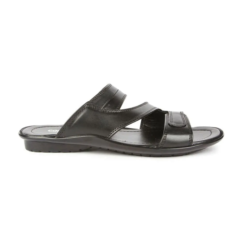 Chaussons décontractés Coolers (Noir) pour hommes COOL99-13 par Liberty