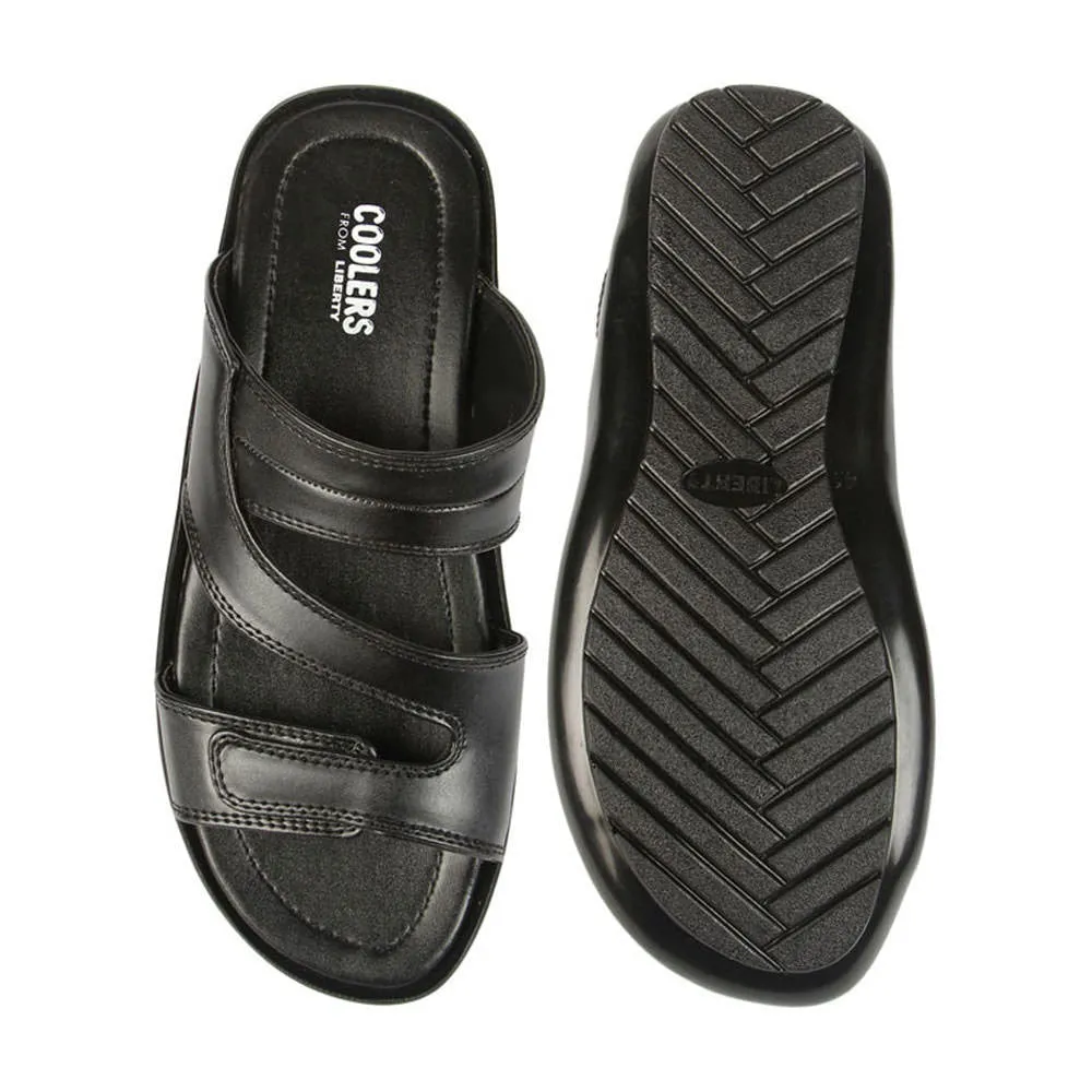 Chaussons décontractés Coolers (Noir) pour hommes COOL99-13 par Liberty