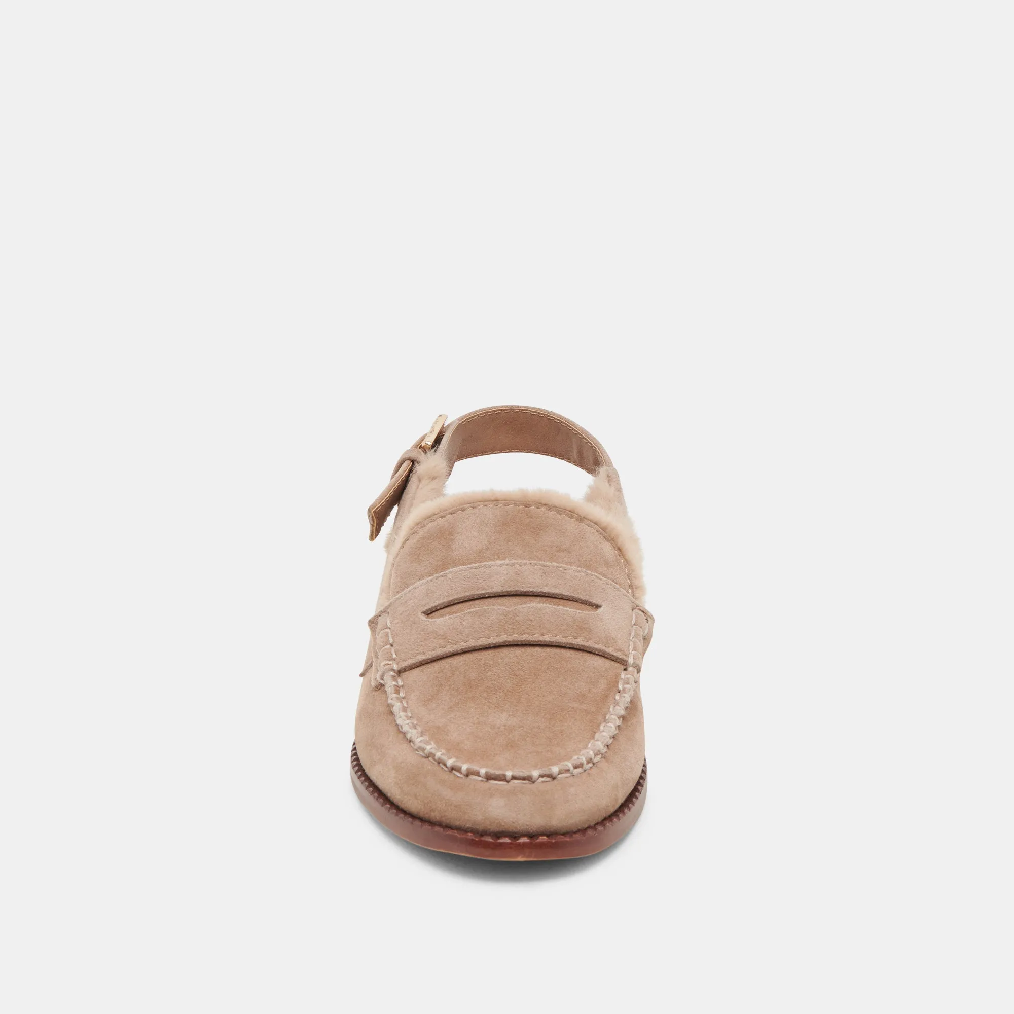 Mocassins HARDI PLUSH en daim couleur champignon