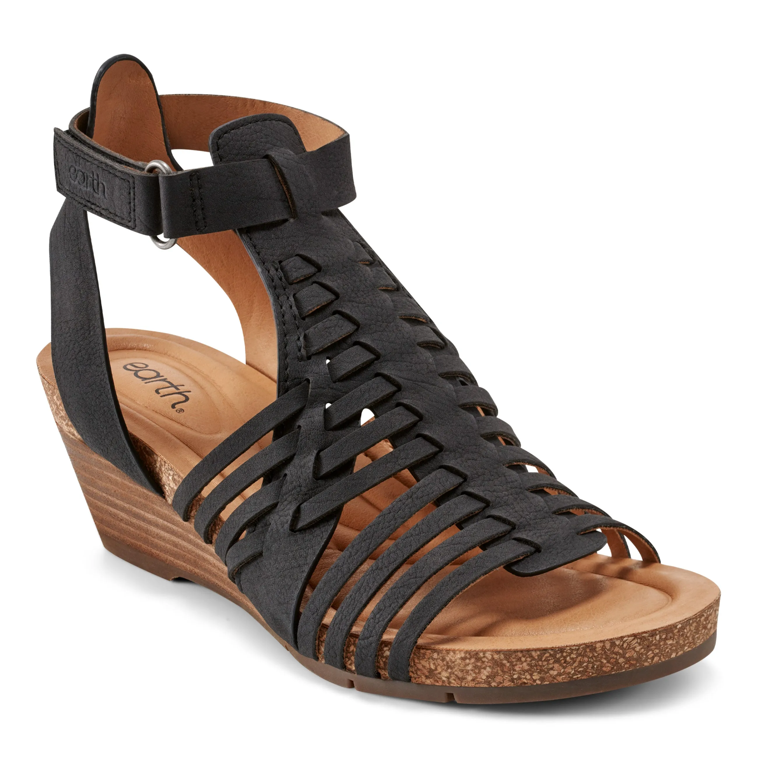 Sandales compensées à lanières Hattie Round Toe