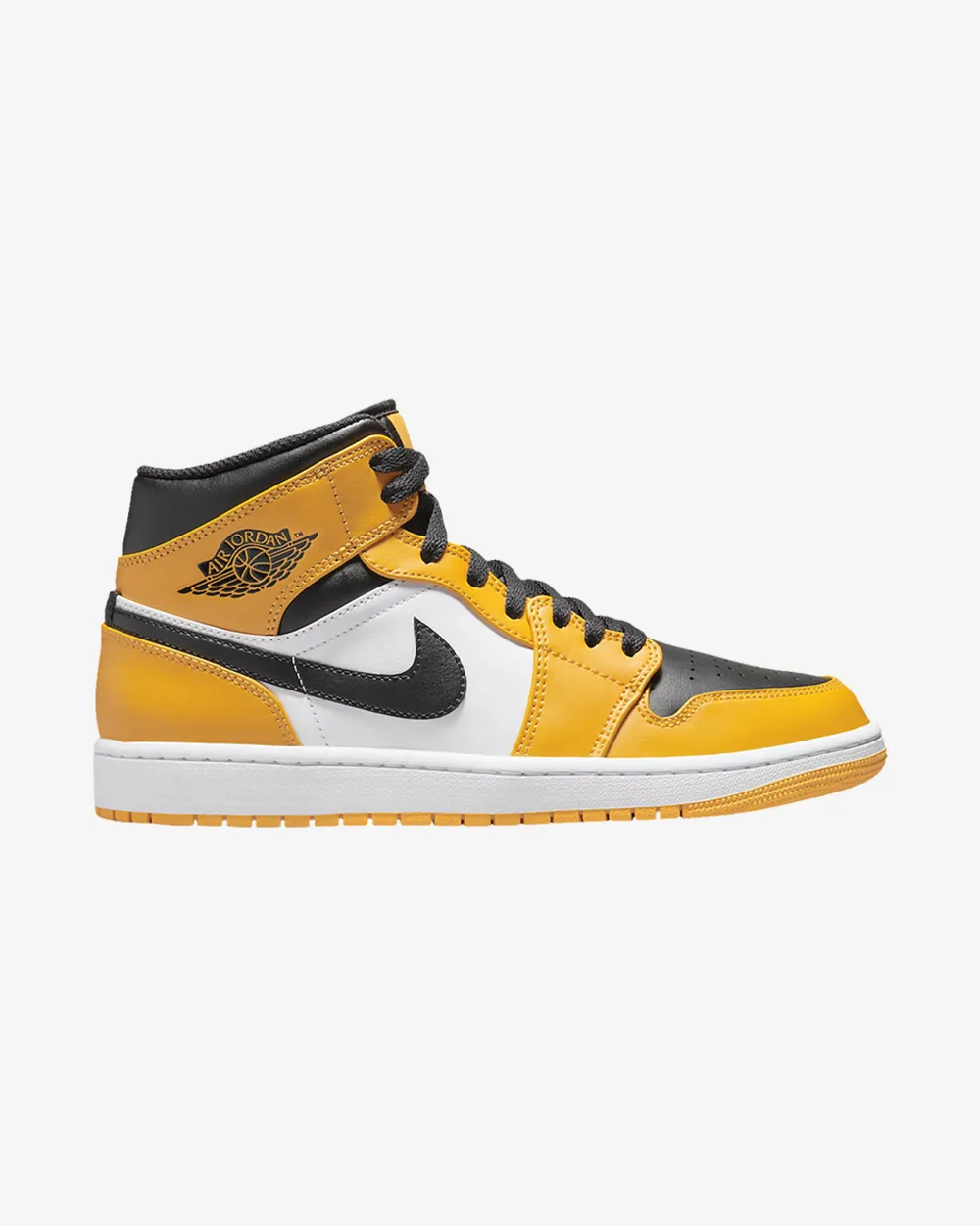 NIKE AIR JORDAN1 MID TAXI INVERSE BOUT JAUNE (NEUF)
