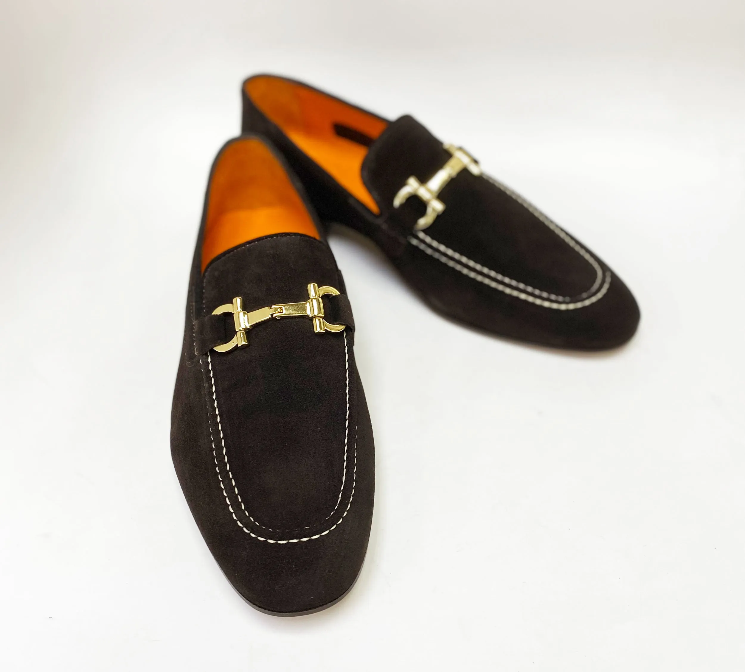 Mocassin en daim Pelle Marron