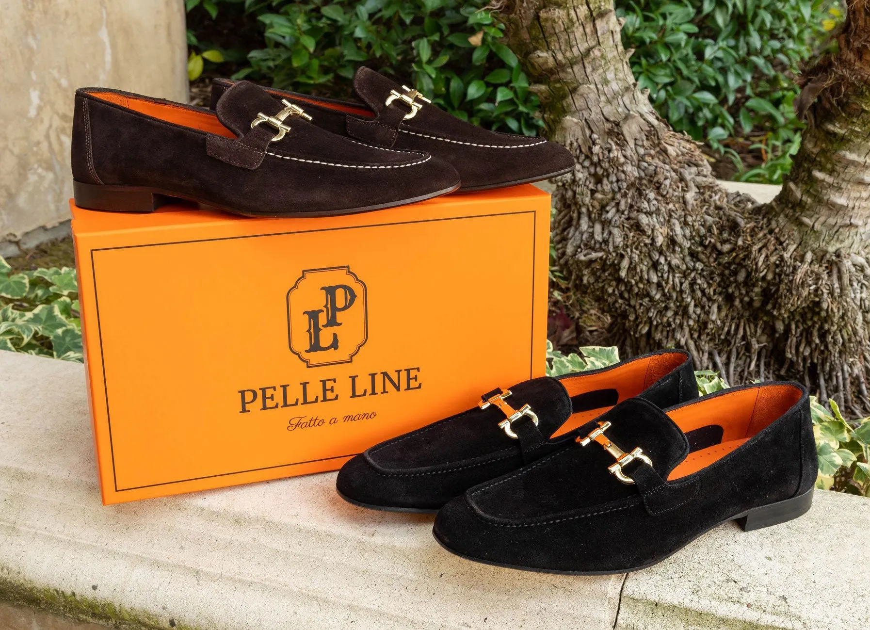Mocassin en daim Pelle Marron