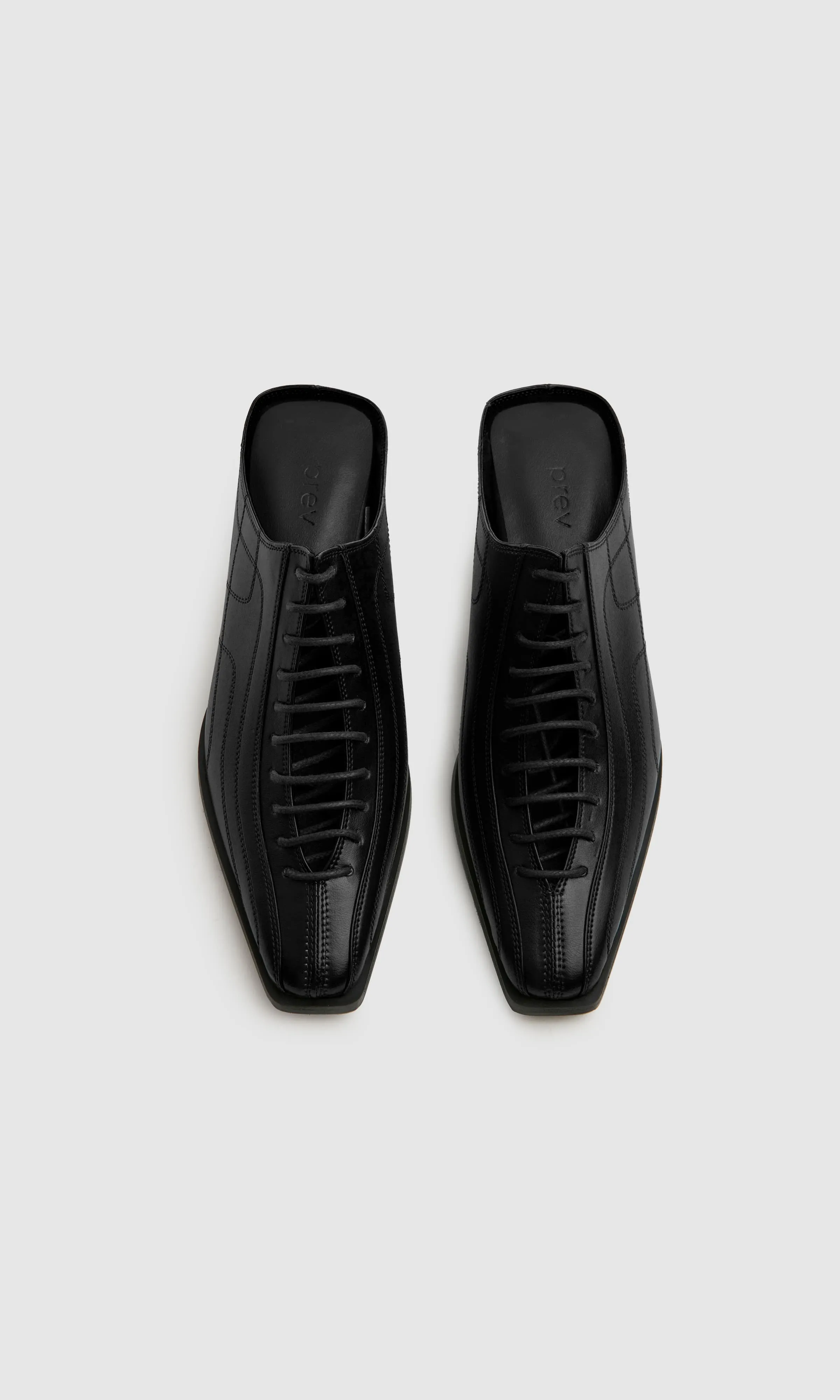 Rachel Mules en Cuir d'Apple | Noir