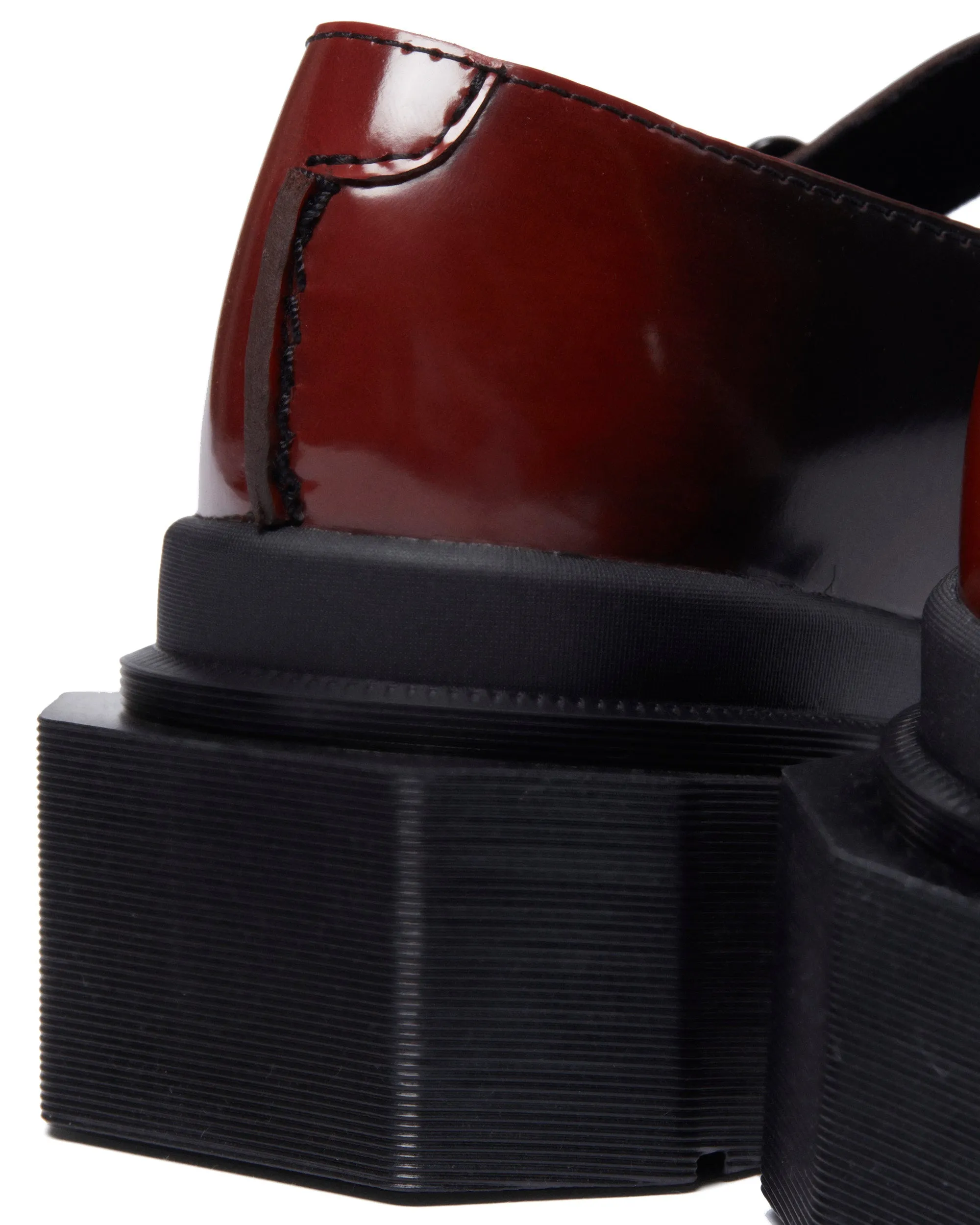 W Maybole Mj Cuir brossé noir/rouge cerise